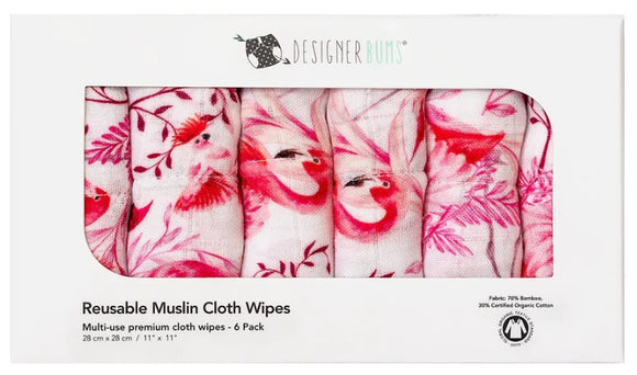 Designer Bums Muslin Cloth Wipes