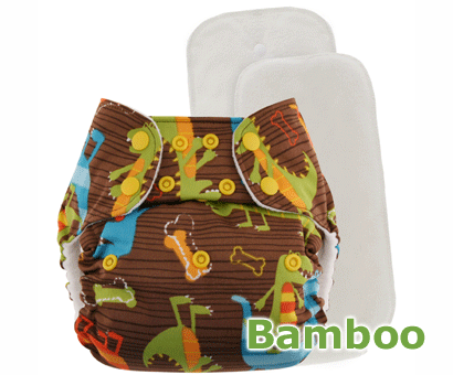 Blueberry One Size Bamboo Deluxe - Snaps